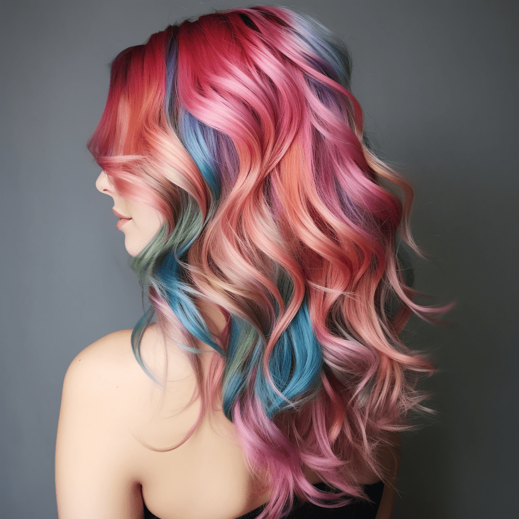 pink hair extensions