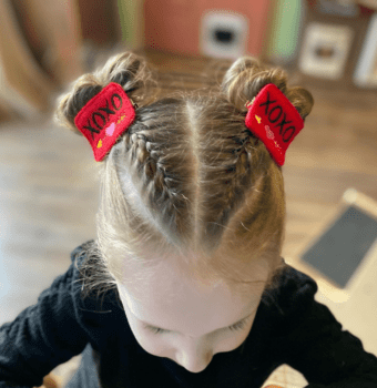 playful braids and bows