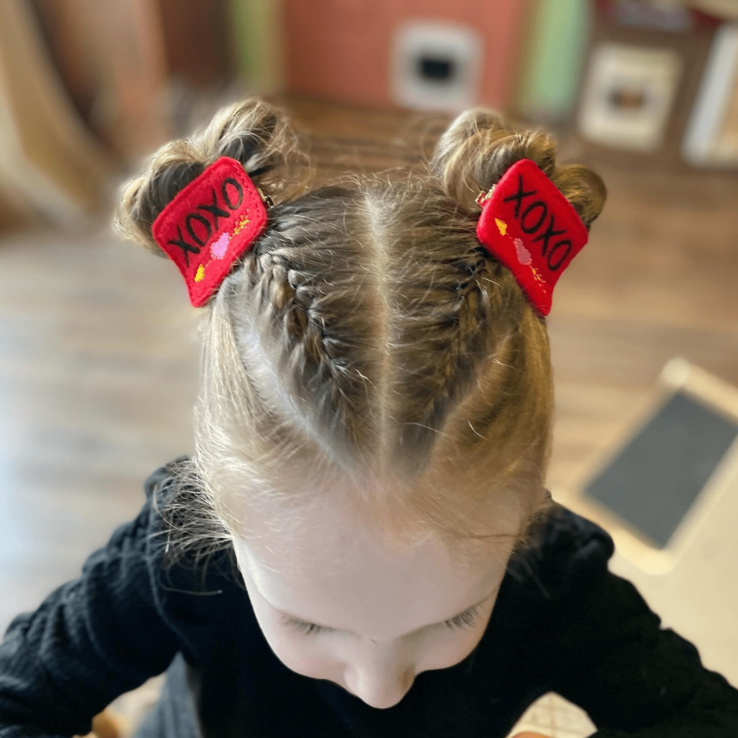 playful braids and bows