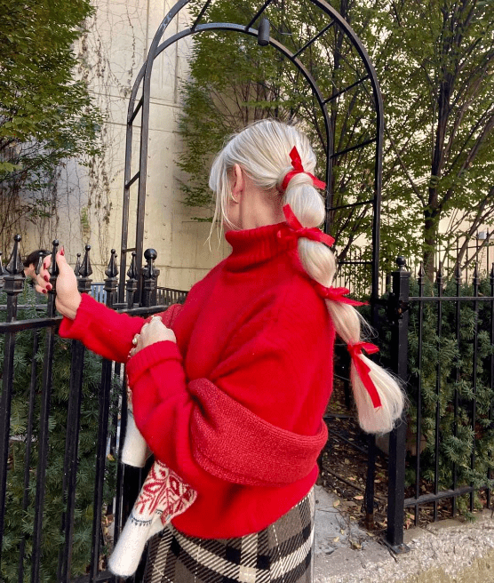 Playful Red Bow Highlight