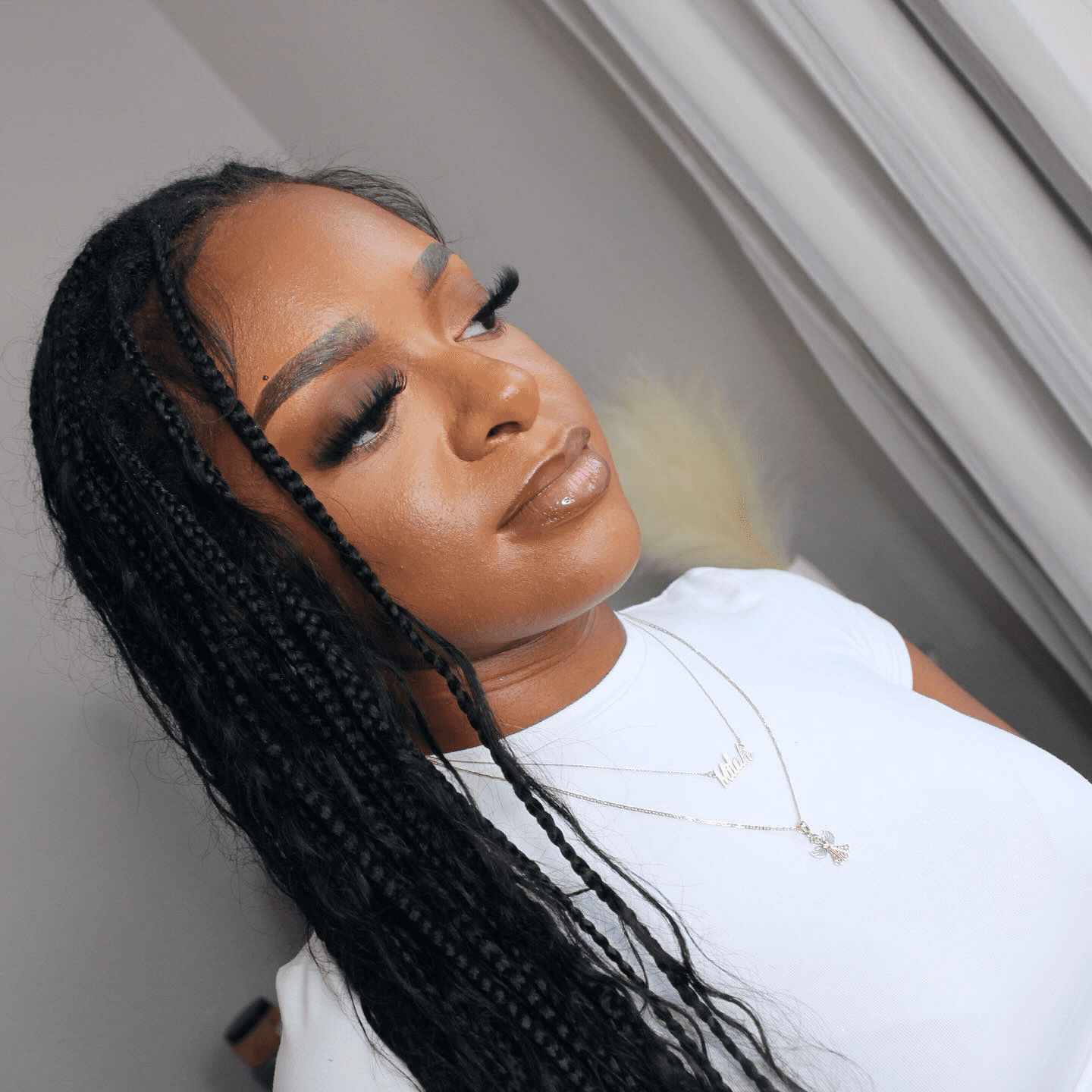 Romantic Box Braids 