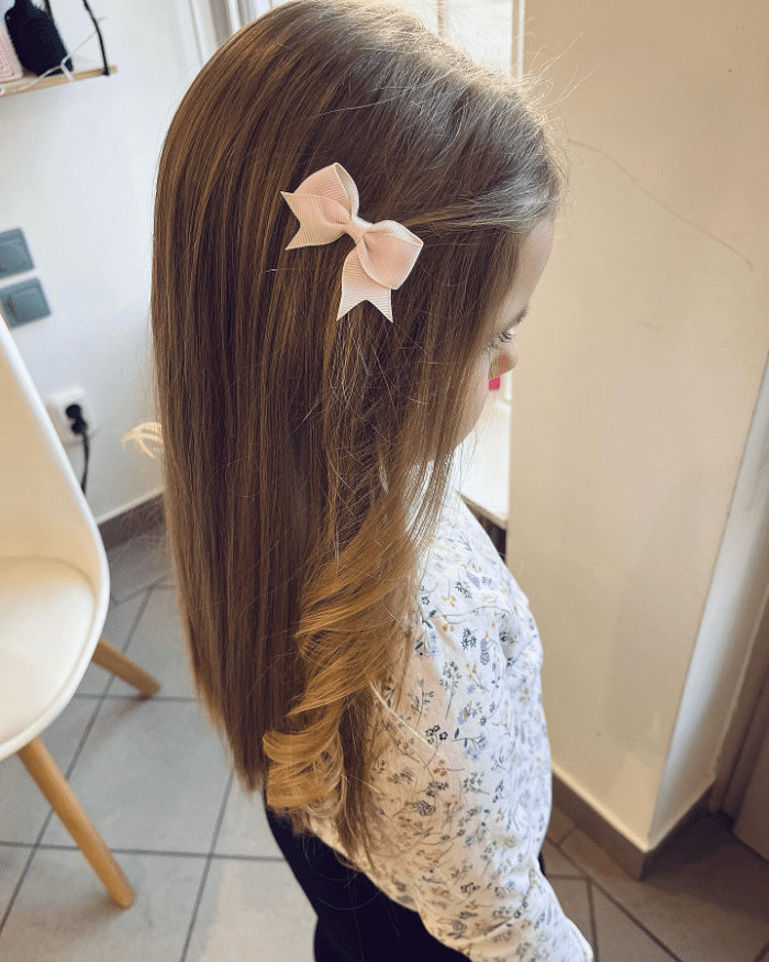 Silky Strands and Sweet Bow