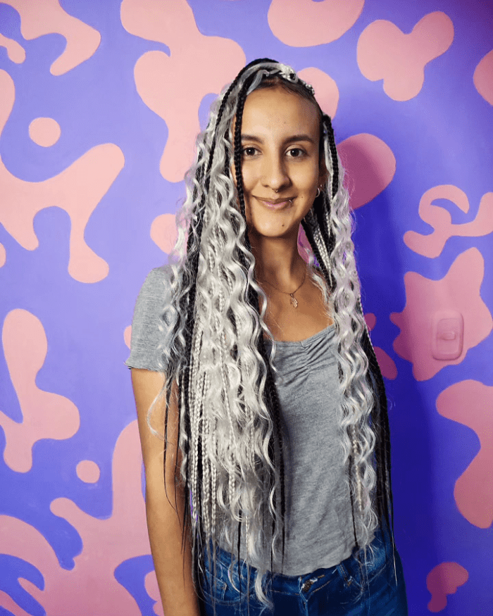 Silver Ombre Heritage Braids