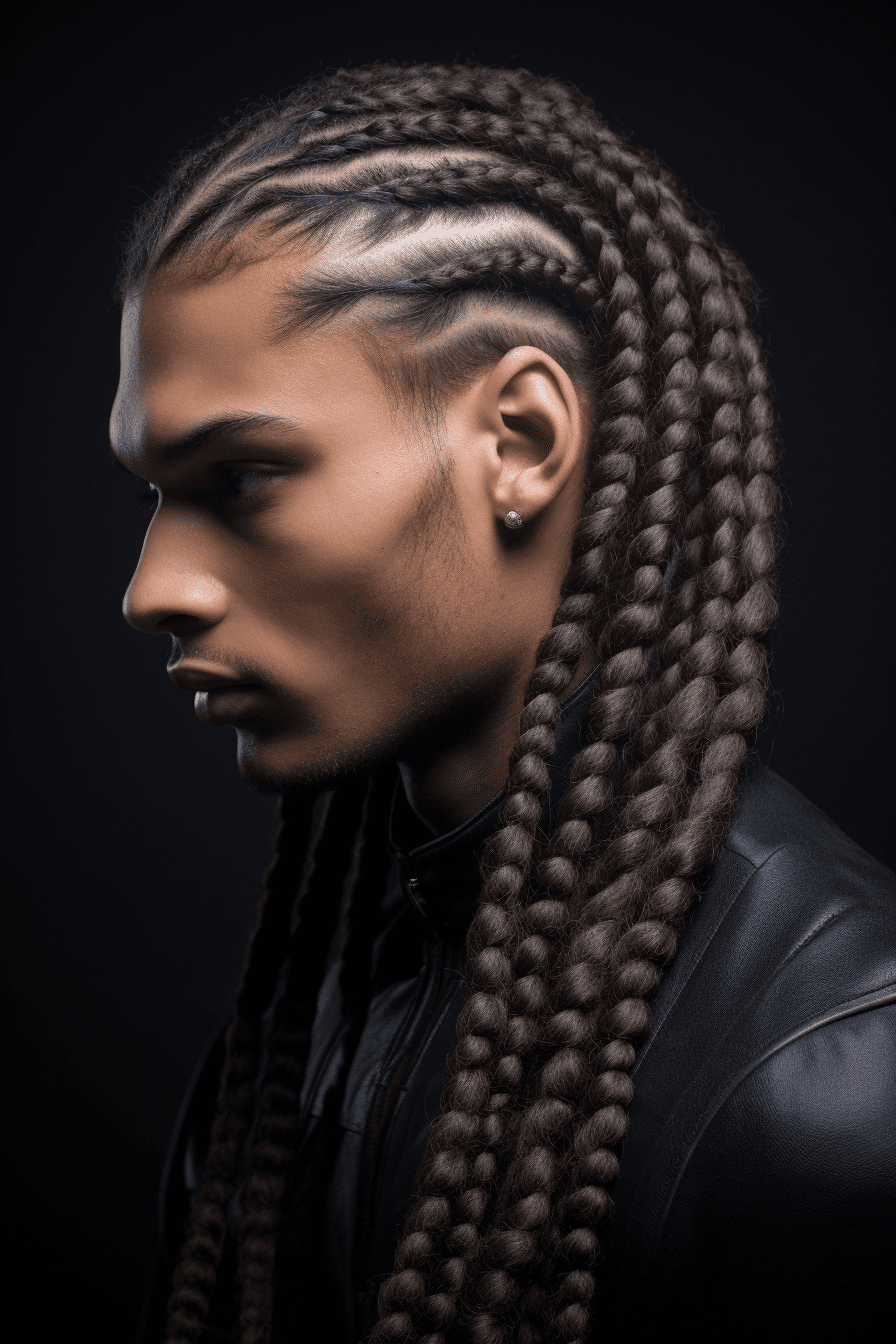 Sleek Edgy Cornrow Elegance