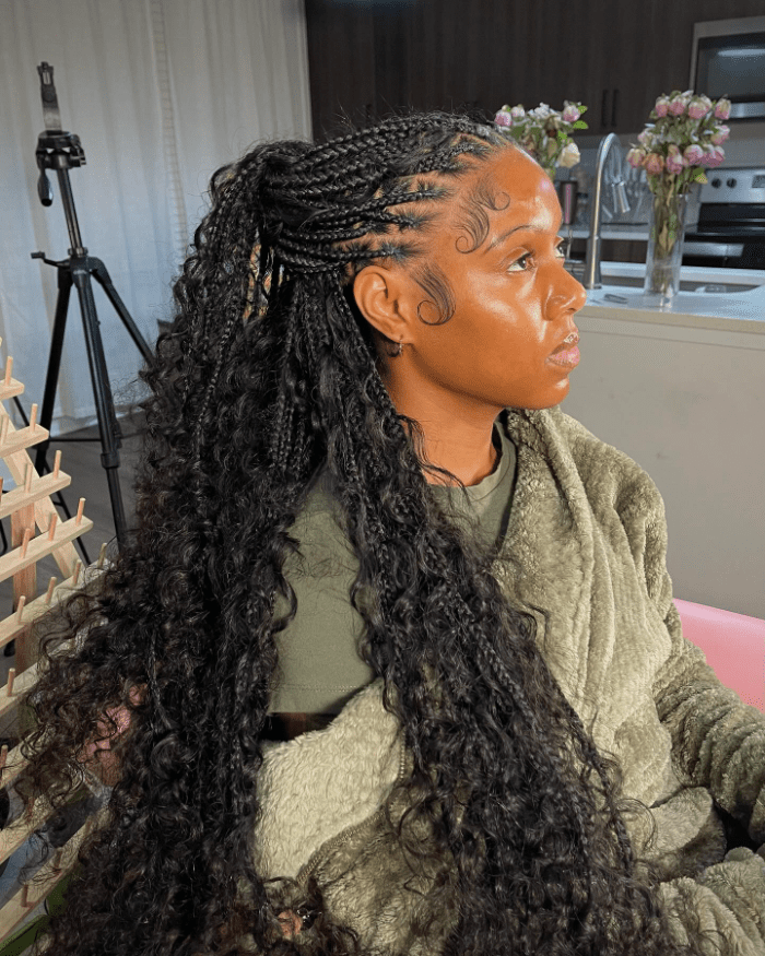 Small Goddess Knotless Braids