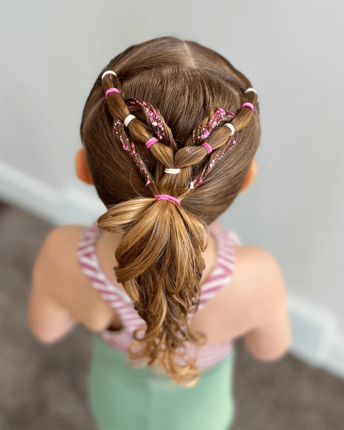 Sparkly Heart Braids Magic