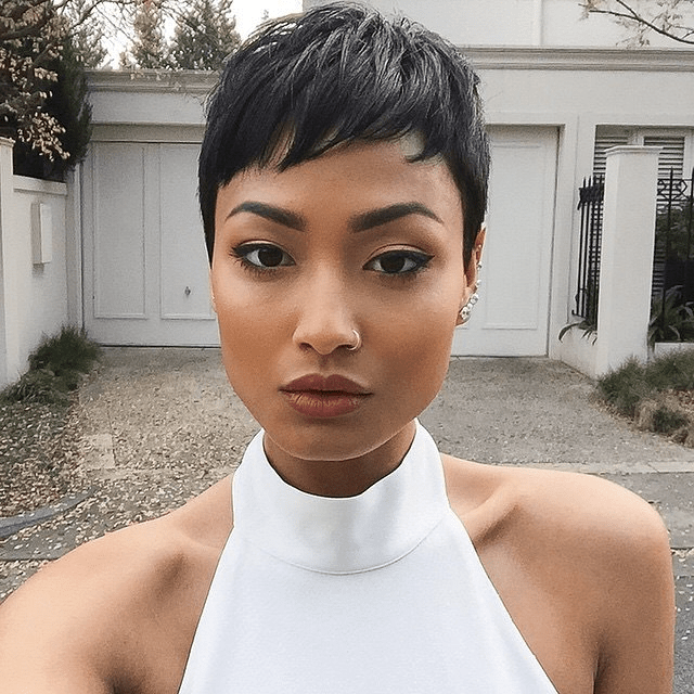 Textured Elegance Pixie Cut