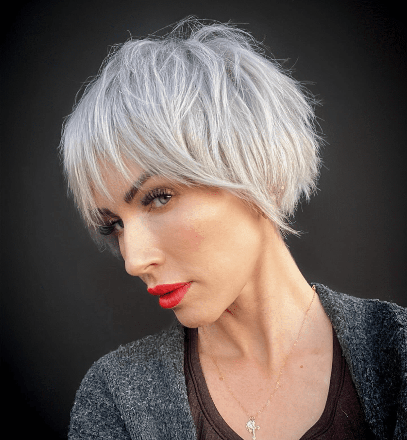 Textured Gray Bob 