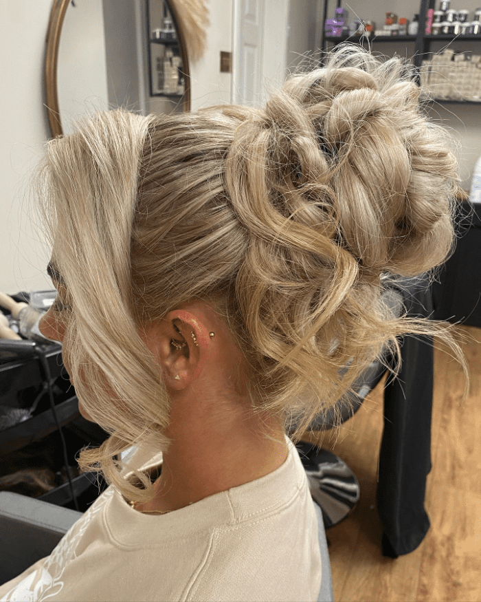 Twisted Buns in Curls
