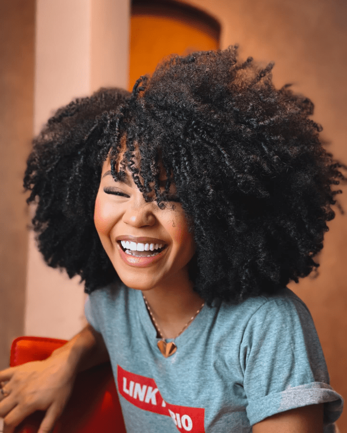 Vibrant Curls Embrace Joy