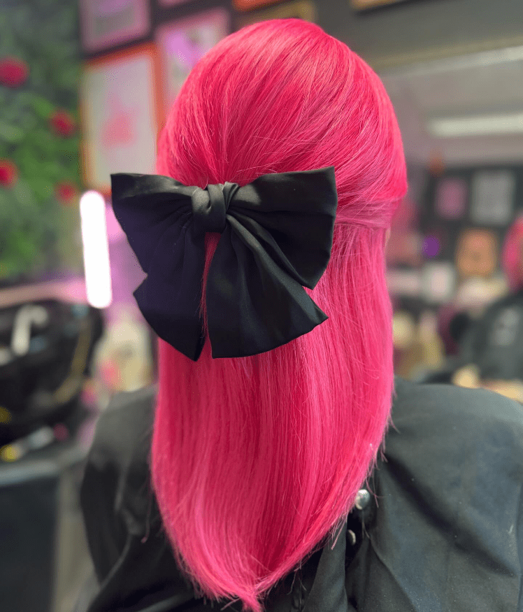 Vivid Pink with Elegant Bow