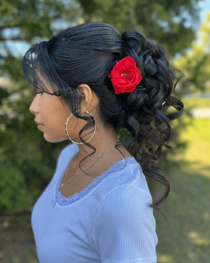Blossoming Elegance in Curls