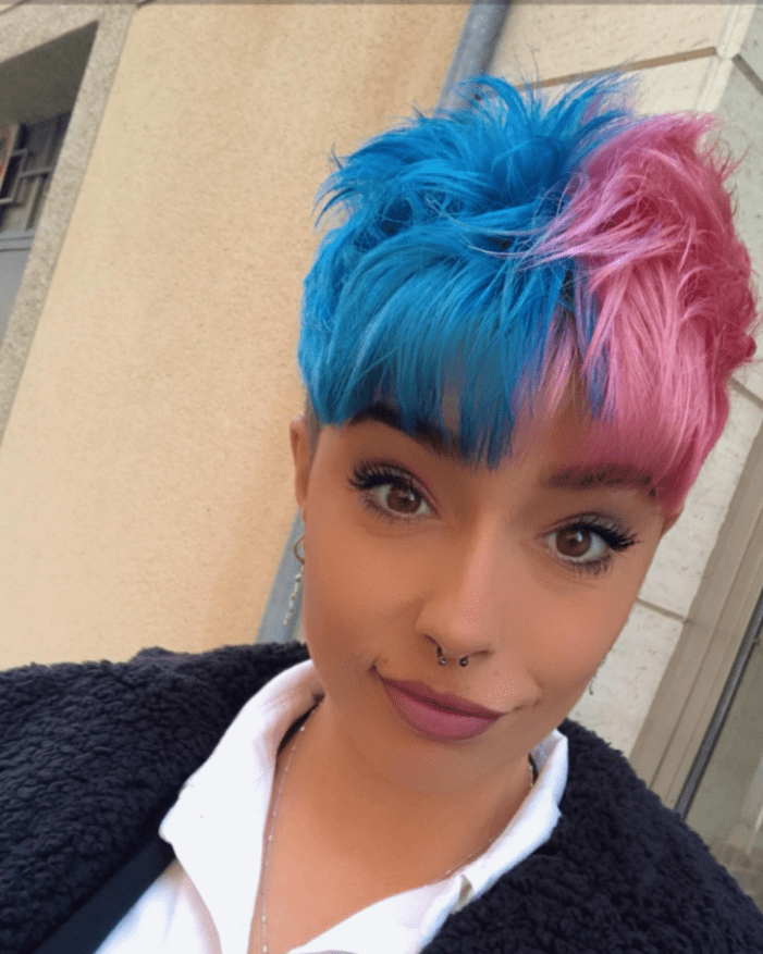 Blue Pink Rebel Pixie