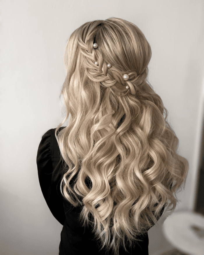 Bohemian Grace Bridal Curls