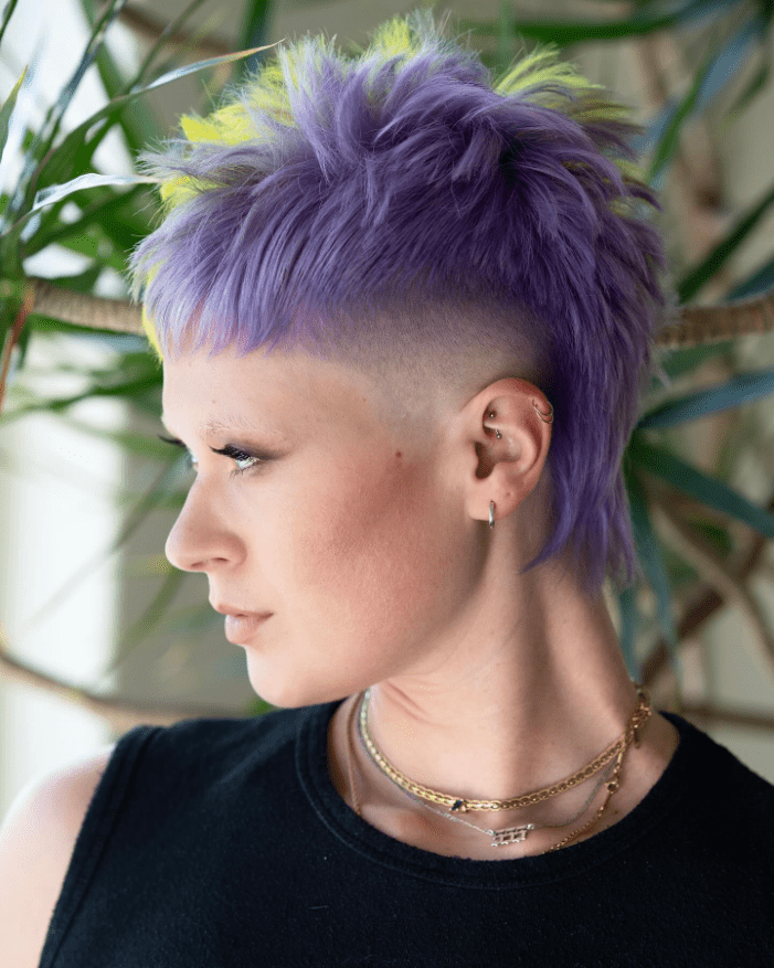 Bold Purple Pixie Revolution