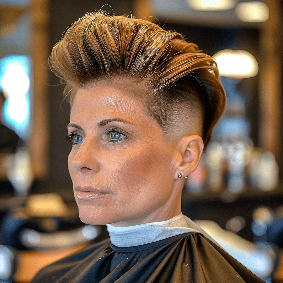 Bold Undercut Elegance