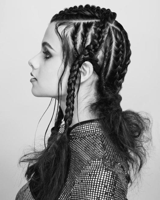 Braided Elegance with Natural Flair