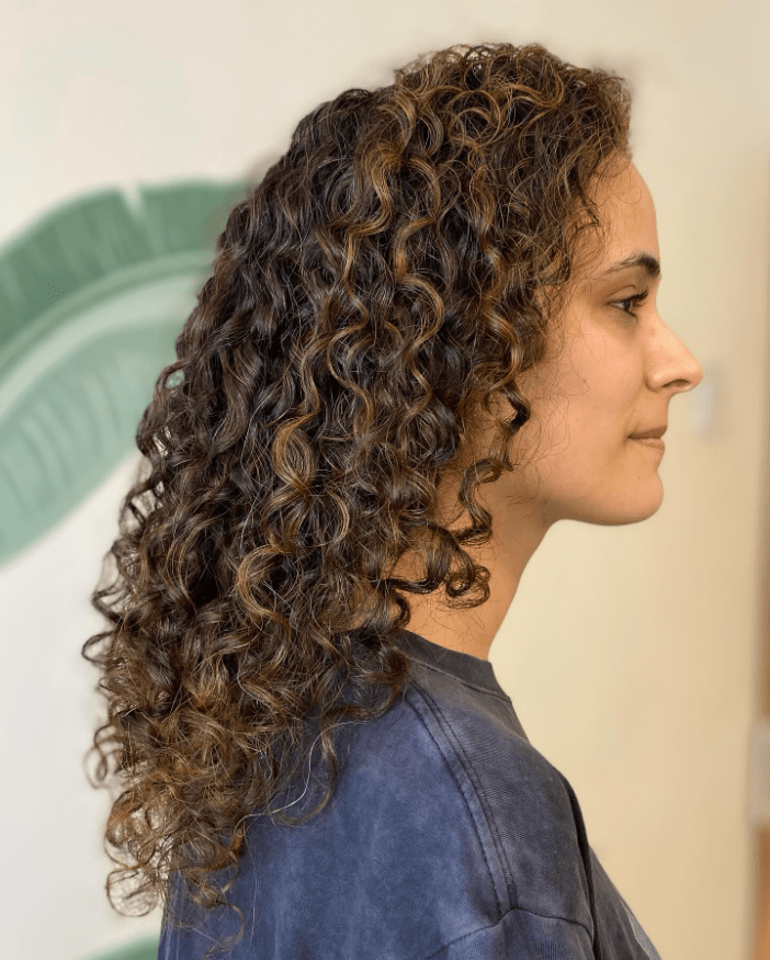 Cascading Curls with Highlights