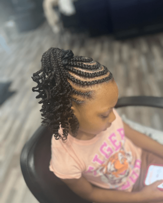 Cornrows to Curls Cascade