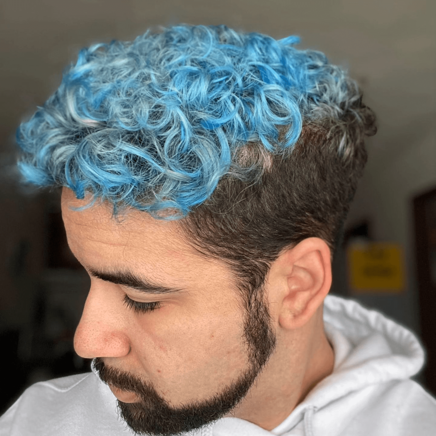 Easter Joy in Blue Curls