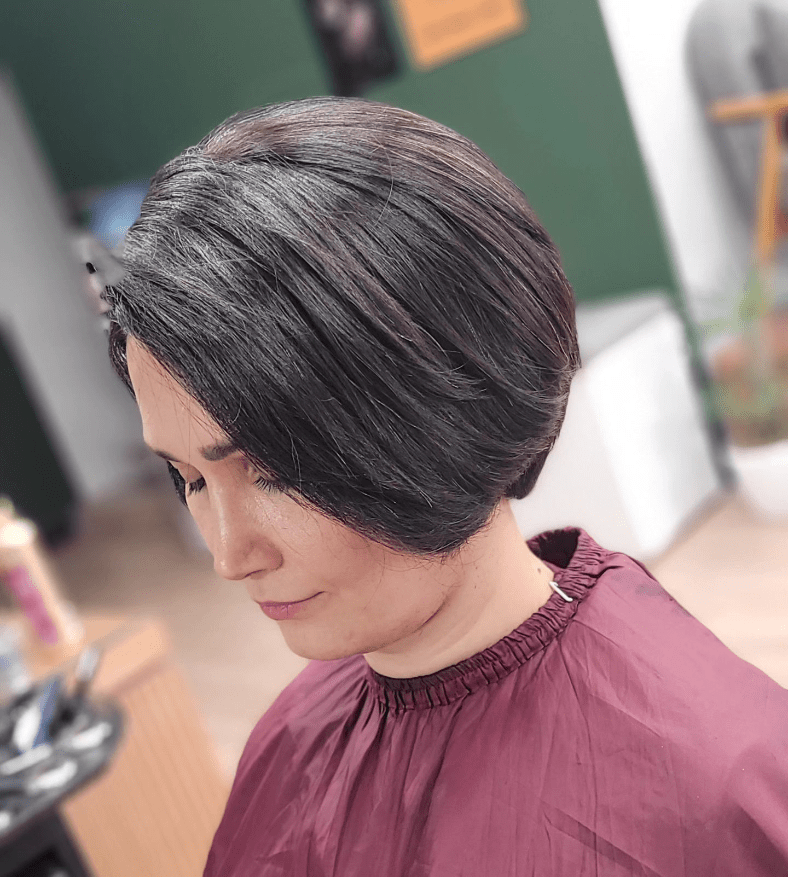 Edgy Elegance Angled Bob