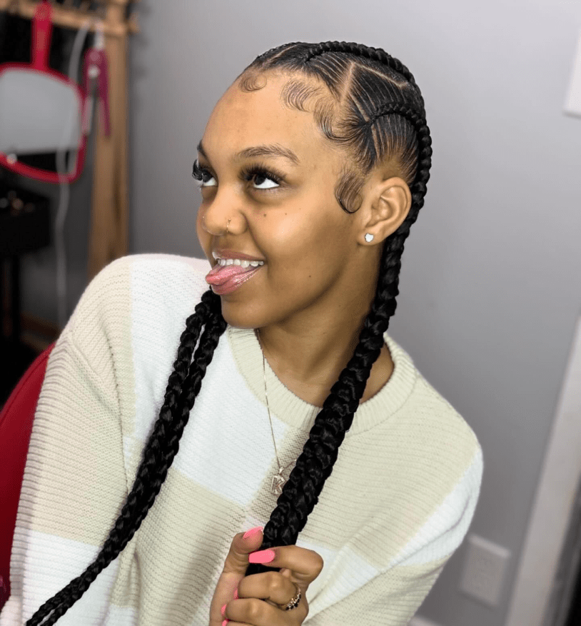 Elegance in Cornrow Artistry