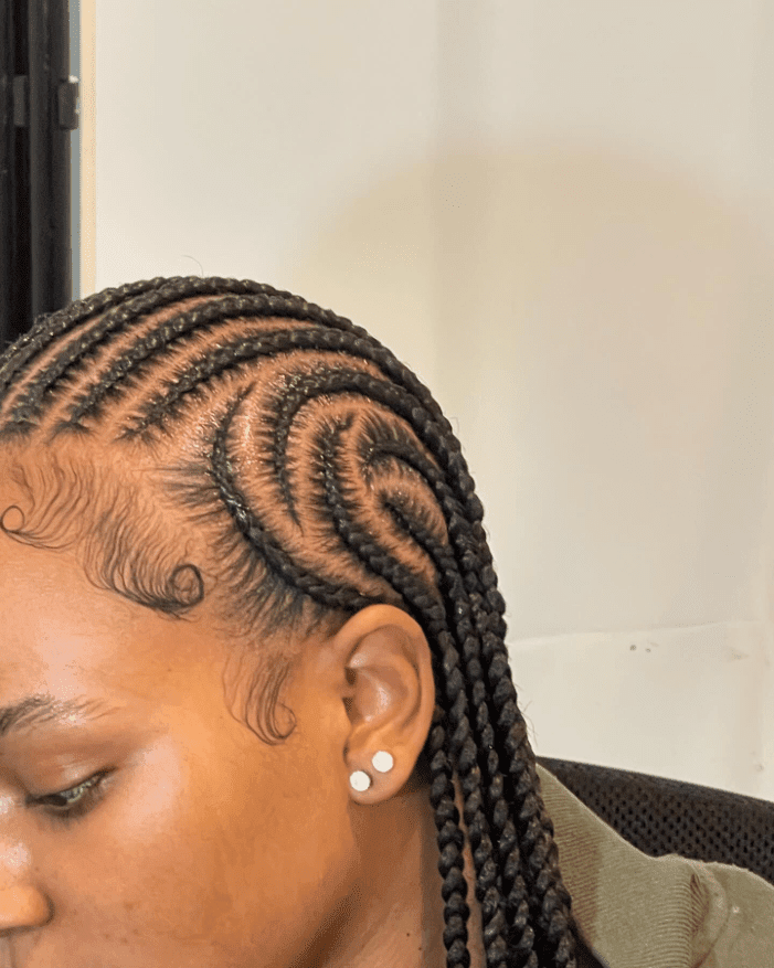 Flowing Cornrow Elegance