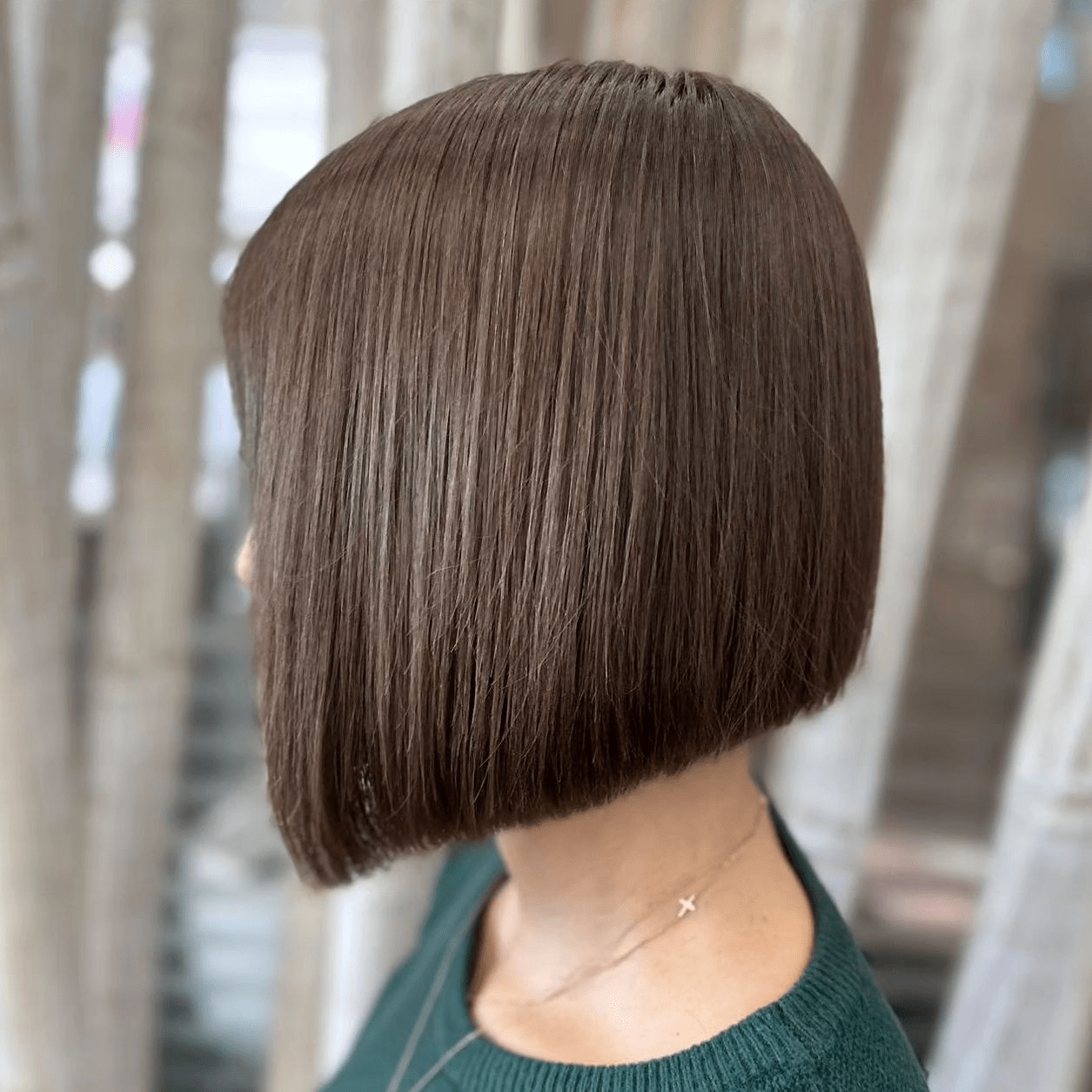 Geometric Elegance Bob Cut