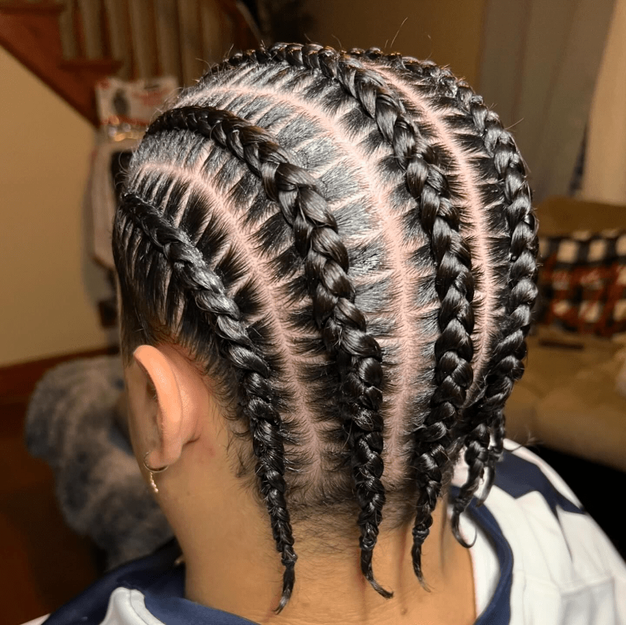 Graceful Cornrow Elegance Inspired