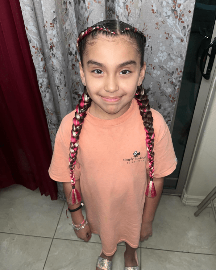 Red Threaded Braids Delight