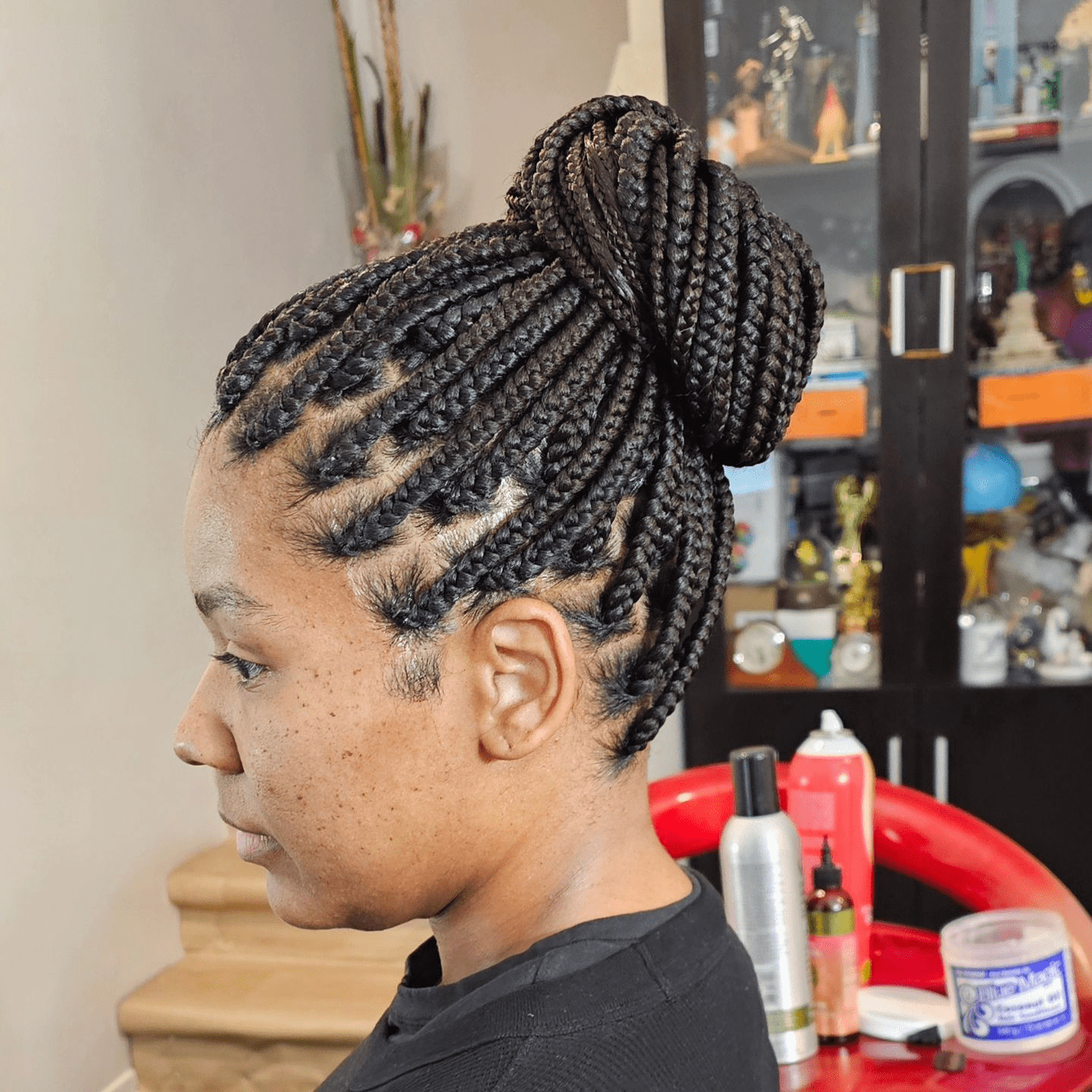 Shuku Elegance: Braids and Bun