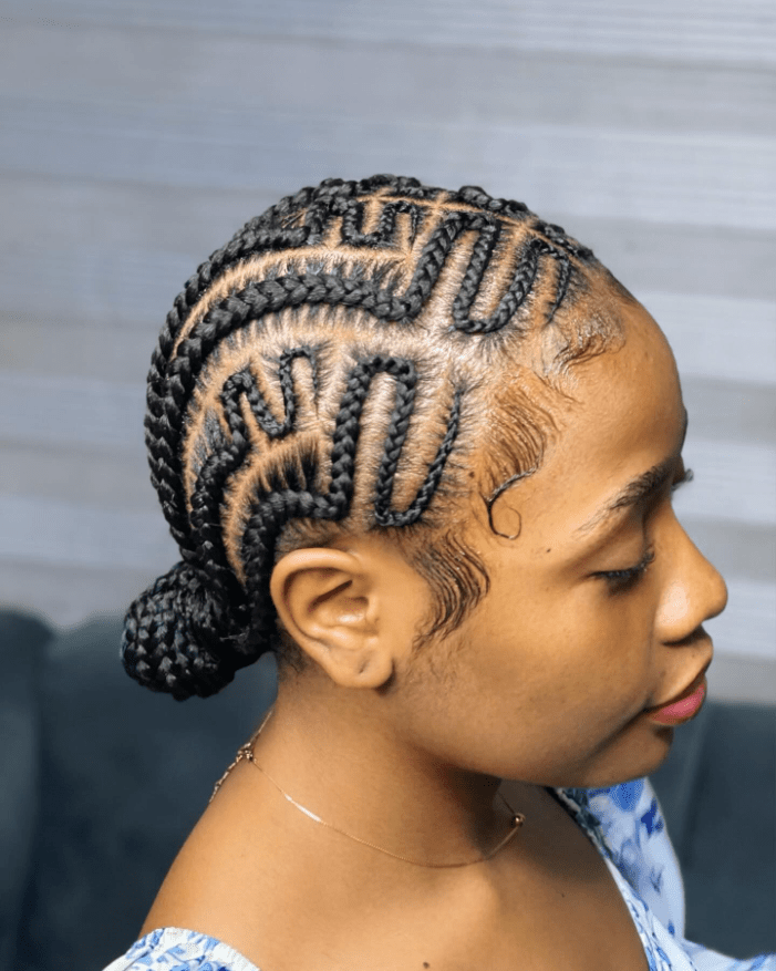 Snoopy Inspired Zigzag Braids