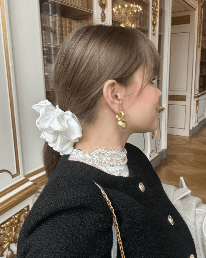 Spring Elegance Blooming Ponytail