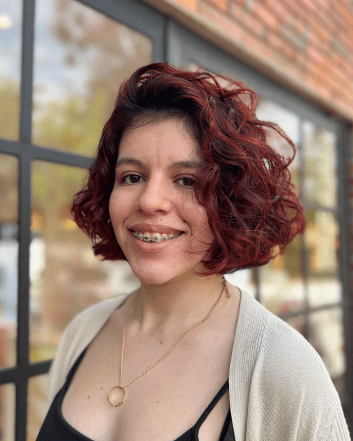 Spring Red in Curls