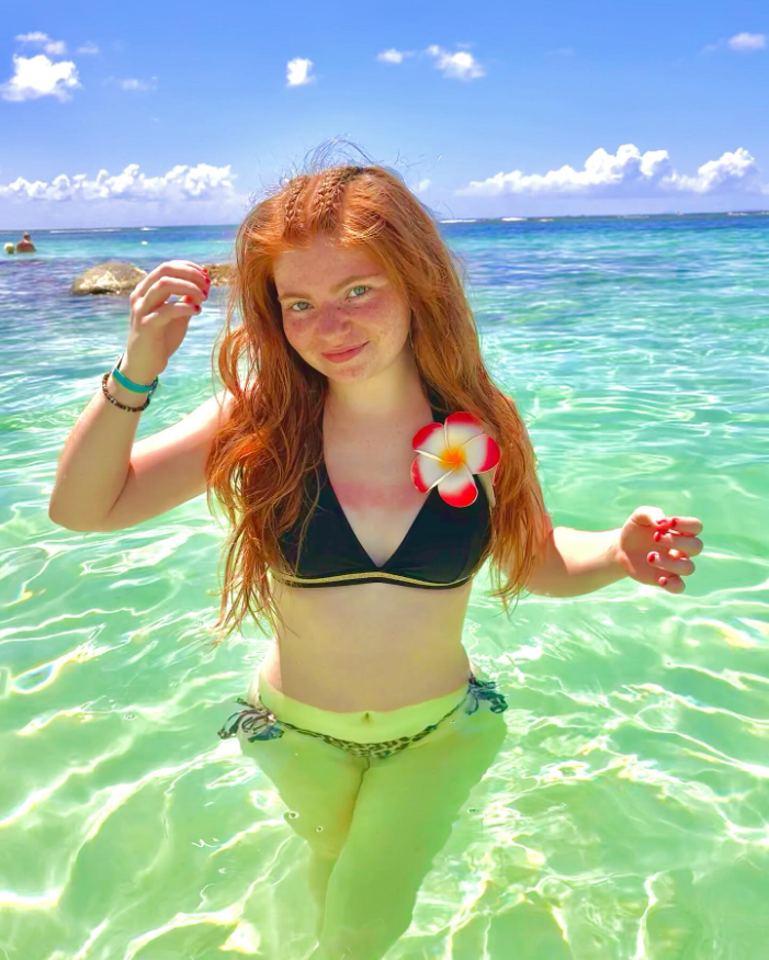 Sun-Kissed Ginger Waves