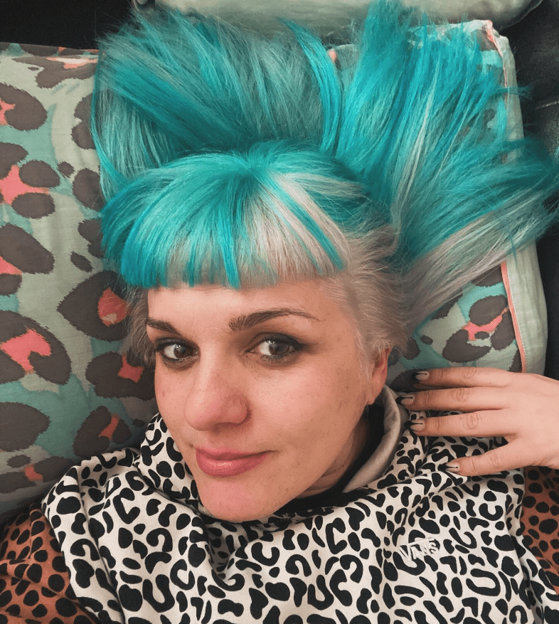 Turquoise Whimsy Twin Ponytails
