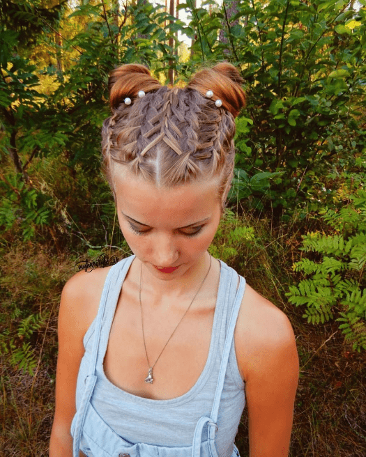Whimsical Braids and Buns