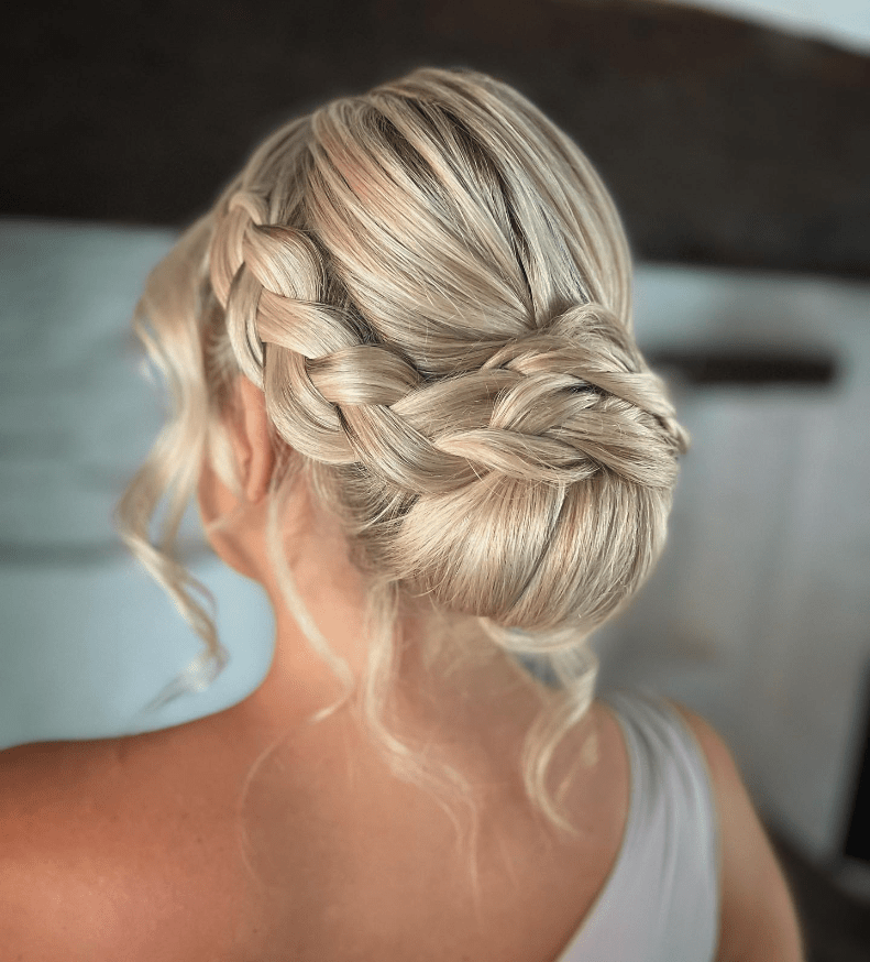 Elegant Fishtail Romance Updo