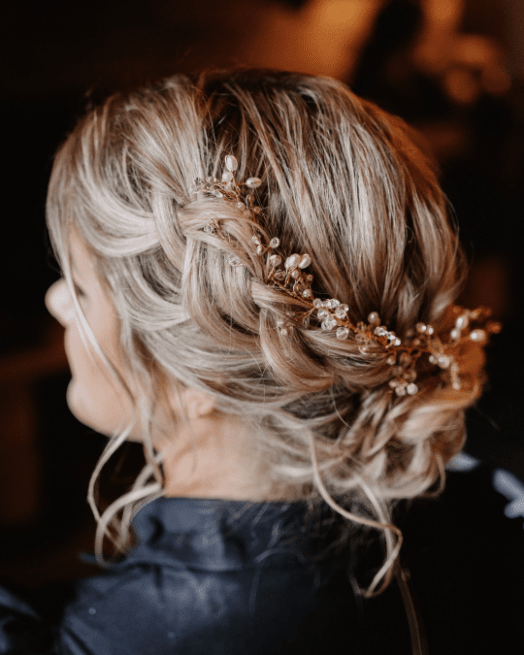 Enchanted Braided Blossom Updo