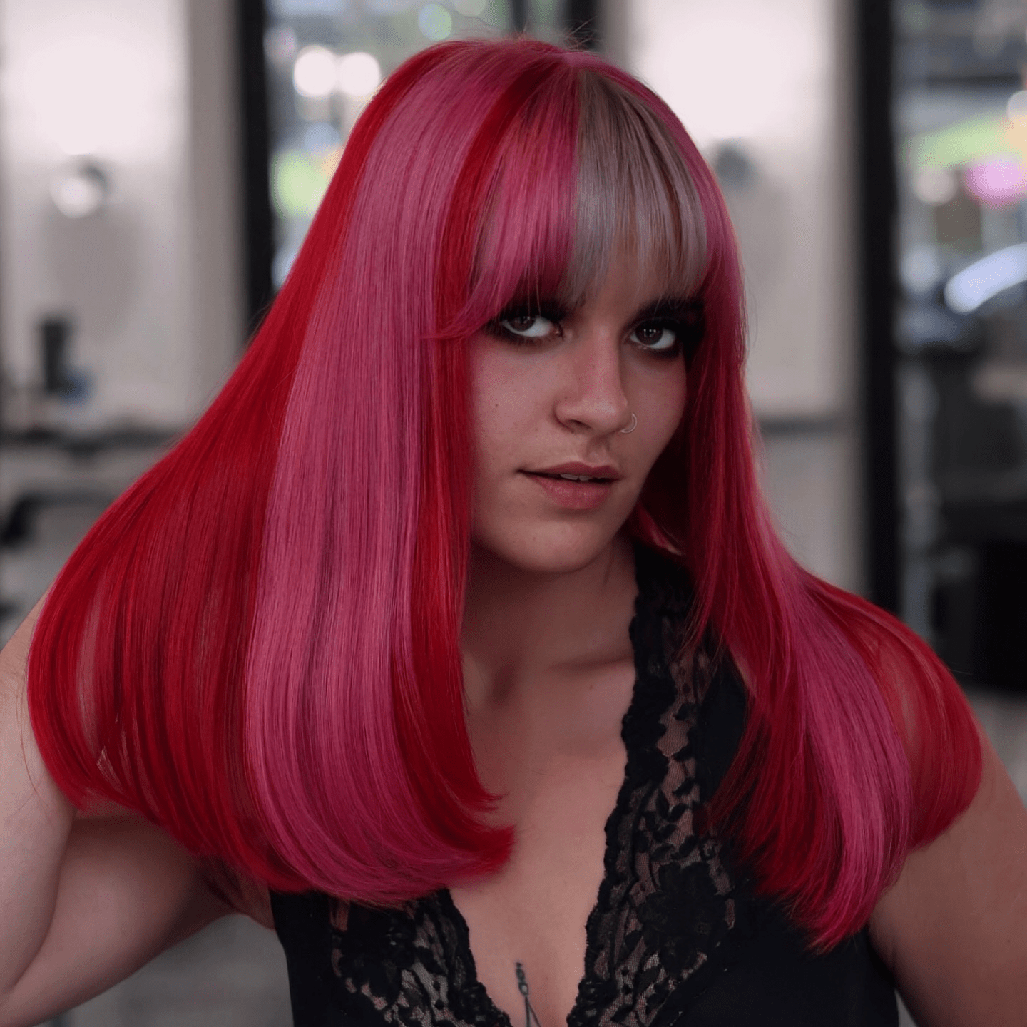 Magenta to Red Ombre Elegance