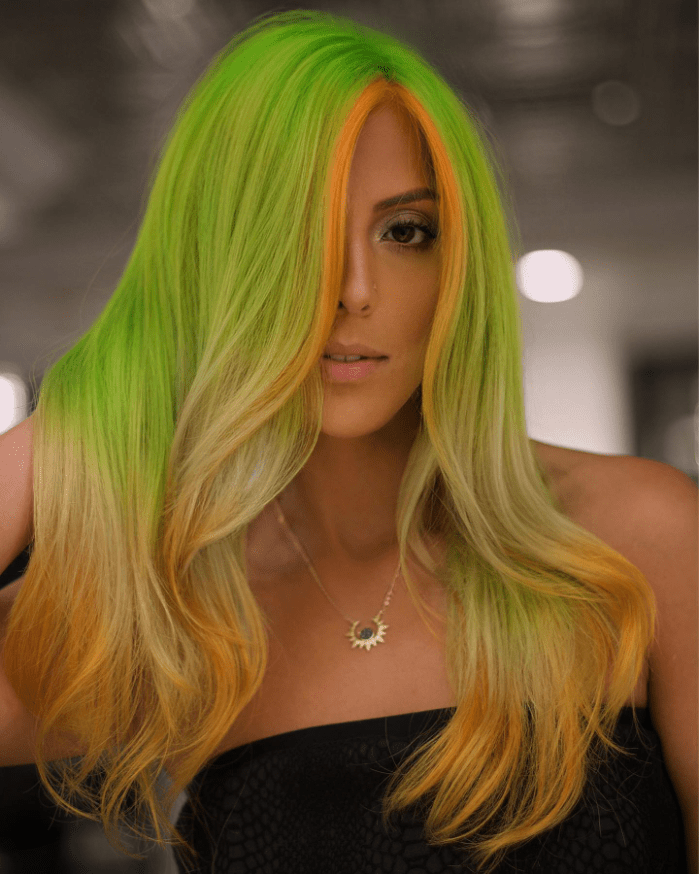 Neon Roots to Golden Tips