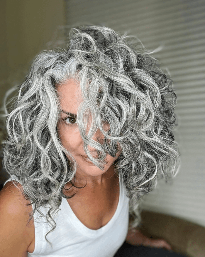 Silver Curls of Confidence