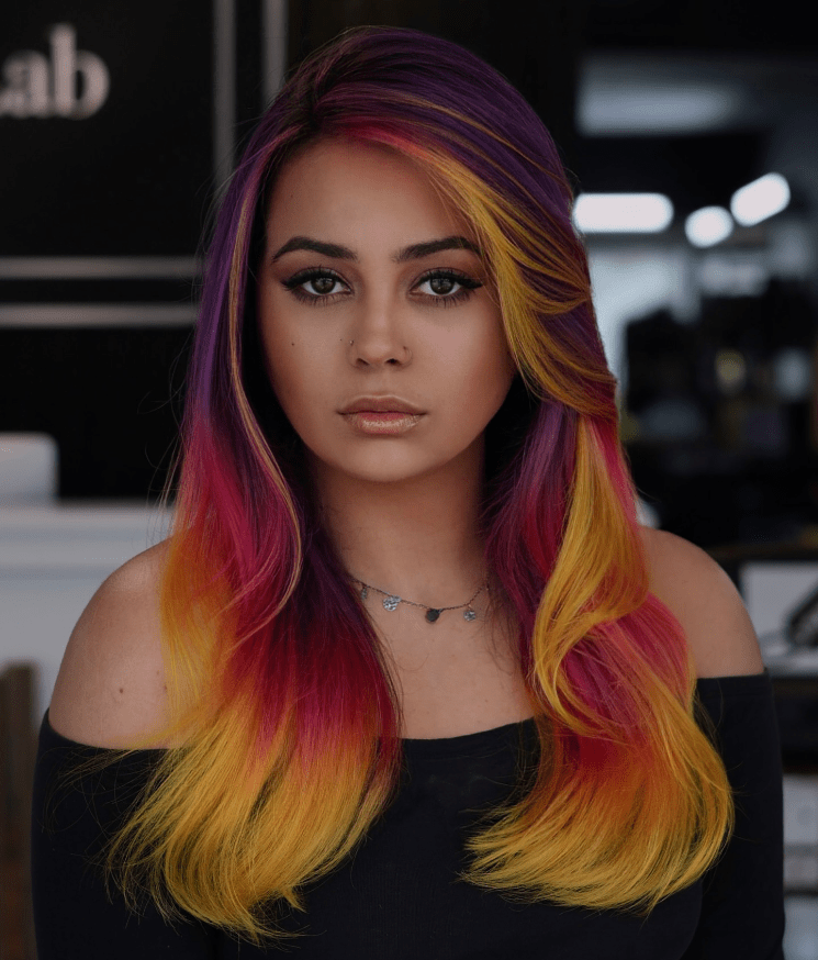 Sunset Cascade Hairstyle