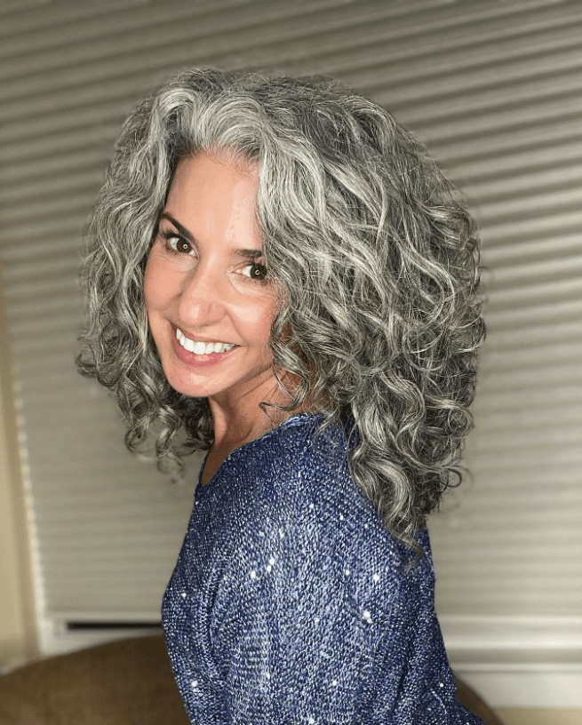 Vibrant Silver Curls Unleashed