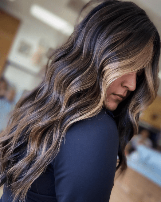 Caramel Highlights for Brunette