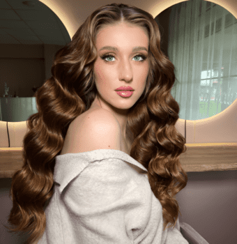 cascading glamour curls