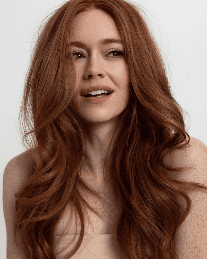 Fiery Ginger Waves Unleashed