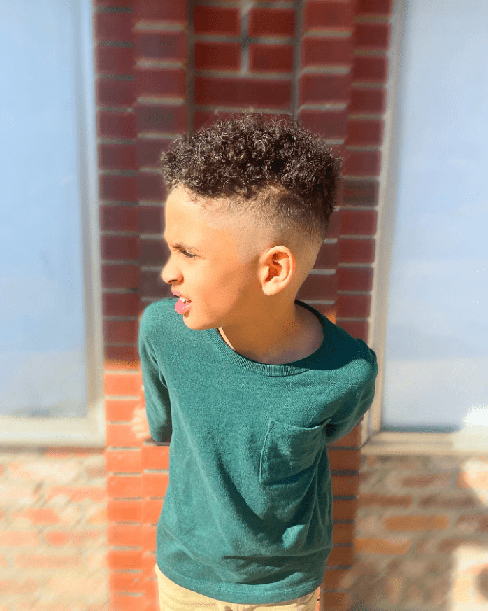 Sharp Fade Curly Top
