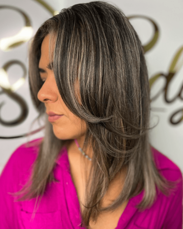 Smokey Ashen Highlights Elegance