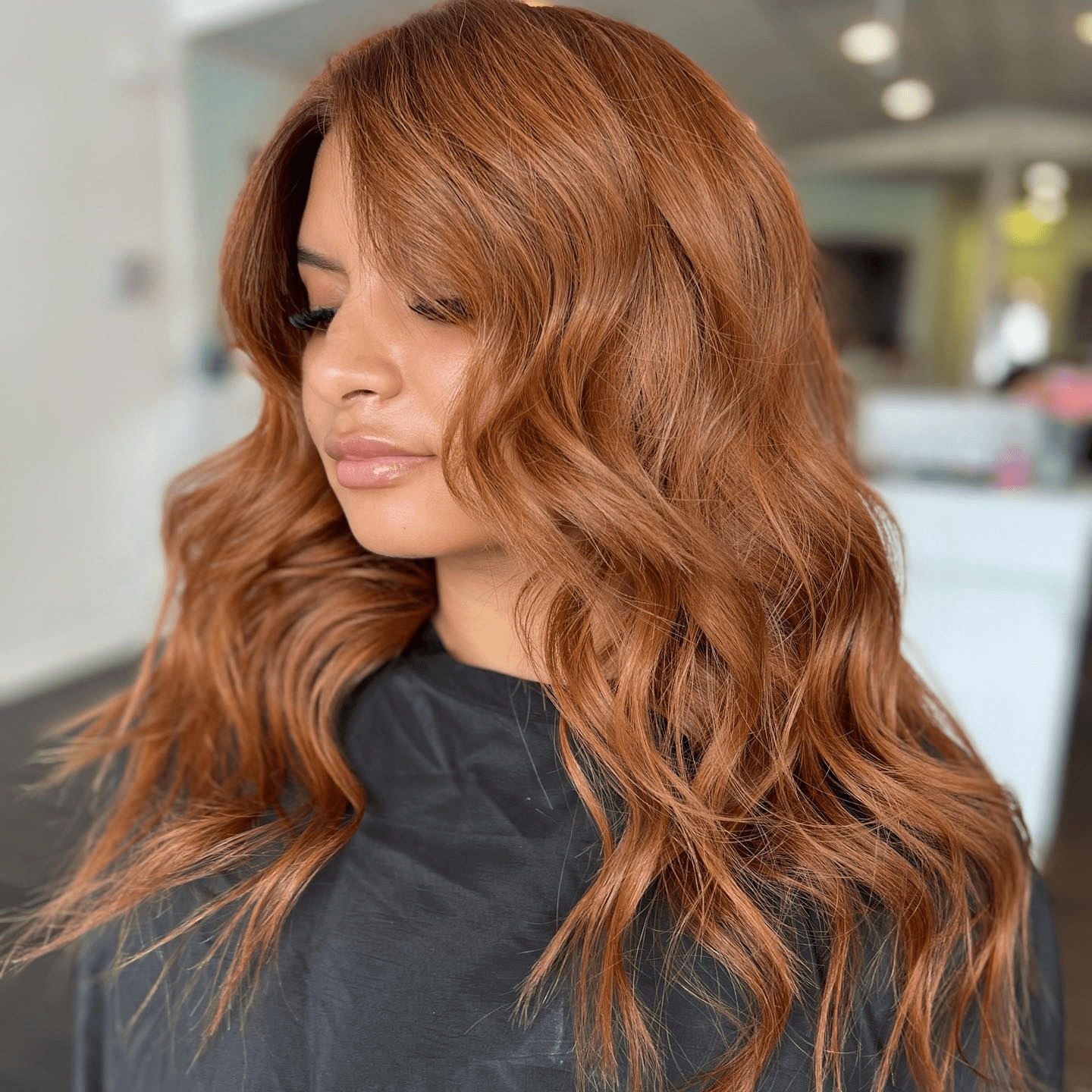 Sun-Kissed Ginger Waves